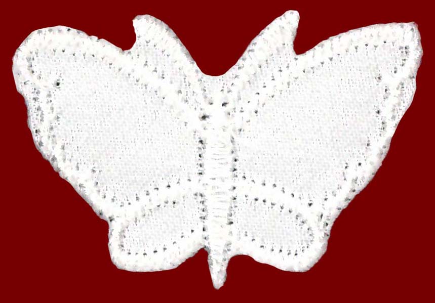 SMALL SATIN BUTTERFLY - P IVORY